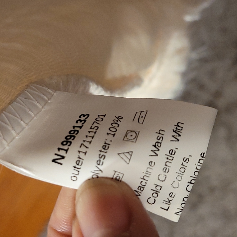 Mikayla Mahogany White Cardigan Sz L - Picture 7 of 8